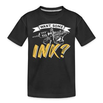 Vous voulez de l’encre ? Tatoueur Tatouage - T-shirt bio Premium Enfant - noir - Devant