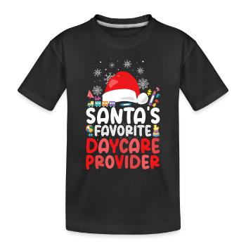 Childcare Daycare Provider Teacher - Kids' Premium Organic T-Shirt - black - Front