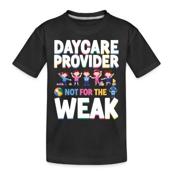 Childcare Daycare Provider Teacher - Kids' Premium Organic T-Shirt - black - Front