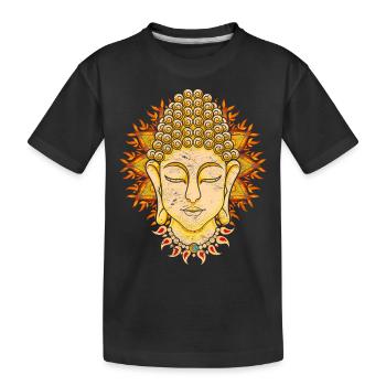 Spiritualité bouddhiste Méditation Cadeau Bouddha - T-shirt bio Premium Enfant - noir - Devant