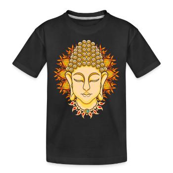 Yoga Cadeau Bouddhisme Bouddha bouddhiste - T-shirt bio Premium Enfant - noir - Devant