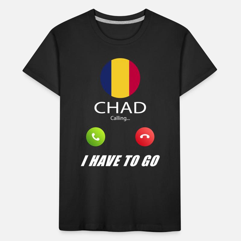 Le Tchad appelle les drapeaux lusiger en disant T-shirt bio Premium Enfant