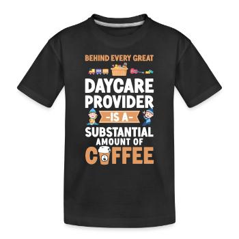 Childcare Daycare Provider Teacher - Kids' Premium Organic T-Shirt - black - Front
