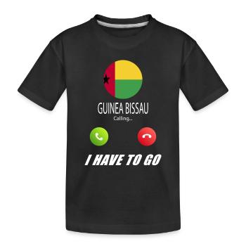 La Guinée-Bissau appelle aux drapeaux Lusiger en disant - T-shirt bio Premium Enfant - noir - Devant