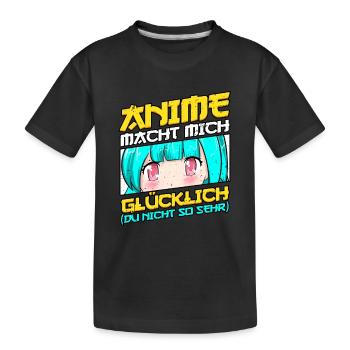 Anime Spruch Weeb Otaku - Kinder Premium Bio T-Shirt - Schwarz - Vorne