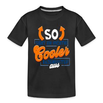 Rettungsschwimmer Bademeister - Kinder Premium Bio T-Shirt - Schwarz - Vorne