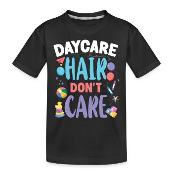 Childcare Daycare Provider Teacher - Kids' Premium Organic T-Shirt - black - Front
