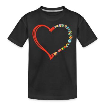 Childcare Daycare Provider Teacher - Kids' Premium Organic T-Shirt - black - Front