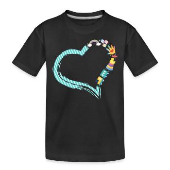 Childcare Daycare Provider Teacher - Kids' Premium Organic T-Shirt - black - Front