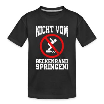 Rettungsschwimmer Bademeister Nicht Vom - Kinder Premium Bio T-Shirt - Schwarz - Vorne
