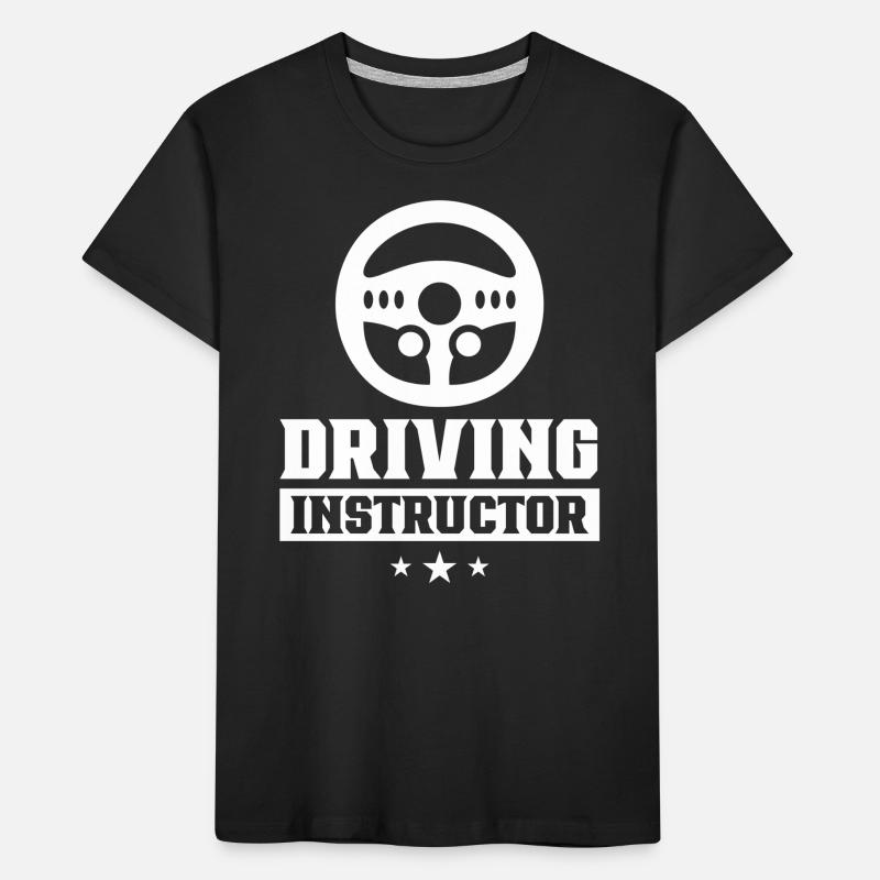 Driving instructor Learner driving school Driving lesson Kids' Premium Organic T-Shirt