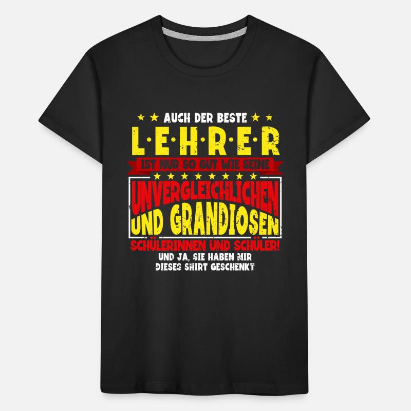 Lehrer Lehrerin Klassenlehrer Ich Bin Stolzer Kinder Premium Bio T-Shirt