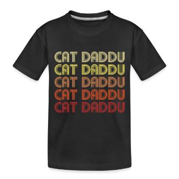 Chat Daddu - T-shirt bio Premium Enfant - noir - Devant