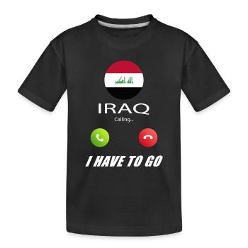 L’Irak appelle les drapeaux lusiger - T-shirt bio Premium Enfant - noir - Devant