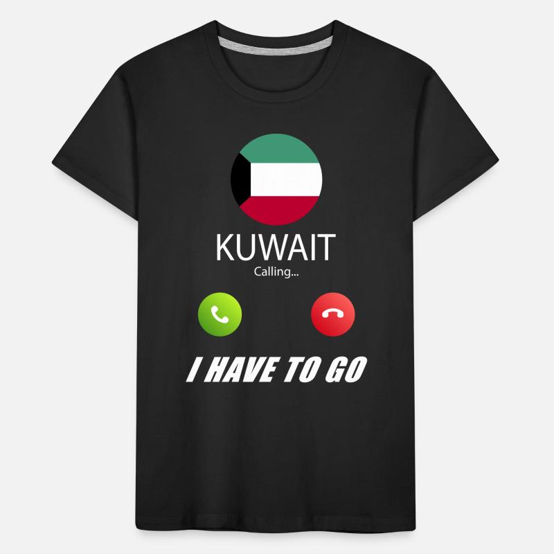 Le Koweït appelle les drapeaux lusiger T-shirt bio Premium Enfant