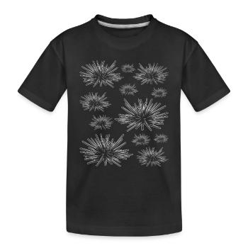 Seeigel Viele Seeigel - Meerestiere Seeigel - Kinder Premium Bio T-Shirt - Schwarz - Vorne