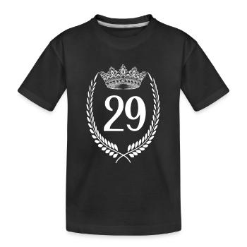 29th birthday Number anniversary 29 - Kids' Premium Organic T-Shirt - black - Front