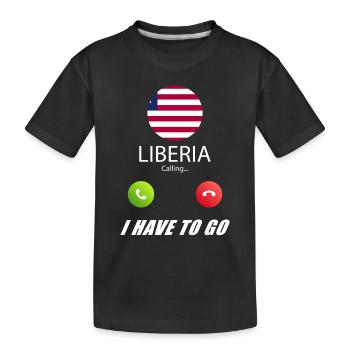 La Libye appelle les drapeaux Lusiger en disant - T-shirt bio Premium Enfant - noir - Devant