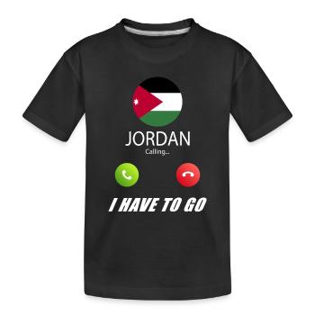 La Jordanie appelle les drapeaux lusiger - T-shirt bio Premium Enfant - noir - Devant
