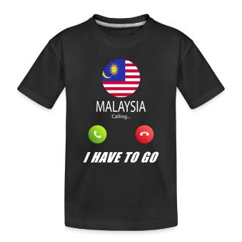 La Malaisie appelle les drapeaux lusiger le sort - T-shirt bio Premium Enfant - noir - Devant