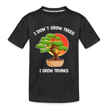 Bonsai Baum lustiger Spruch Gärtner Geschenkidee - Kinder Premium Bio T-Shirt - Schwarz - Vorne