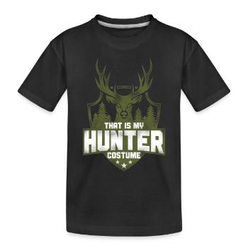 Chasseur de cerfs Buck Halloween - T-shirt bio Premium Enfant - noir - Devant