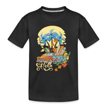 Aloha Surfing , Hawai - T-shirt bio Premium Enfant - noir - Devant