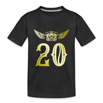 Couronne de 20 chiffres - T-shirt bio Premium Enfant - noir - Devant