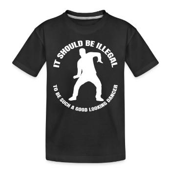 Breakdance Dancer Dance Sport Gift Dancing - Kids' Premium Organic T-Shirt - black - Front