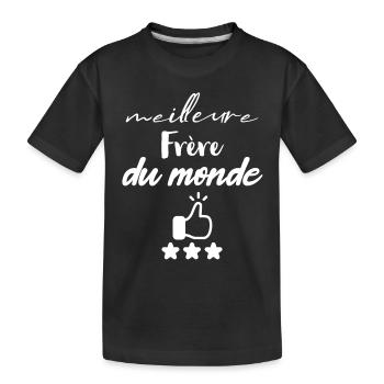 meilleure Frère du monde - T-shirt bio Premium Enfant - noir - Devant