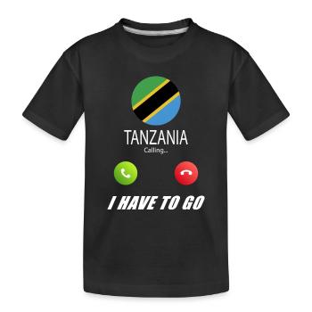La Tanzanie appelle aux drapeaux Lusiger en disant - T-shirt bio Premium Enfant - noir - Devant