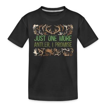 Buck Deer Hunting Hunter Vintage - T-shirt bio Premium Enfant - noir - Devant
