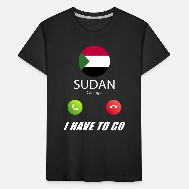 Le Soudan appelle les drapeaux lusiger T-shirt bio Premium Enfant