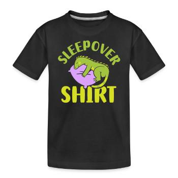 Chemise de nuit NuitÉe Fête - T-shirt bio Premium Enfant - noir - Devant