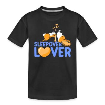 Amoureux de la nuit Nuitée - T-shirt bio Premium Enfant - noir - Devant
