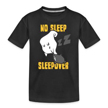 Pas de sommeil Nuit Party Nuitée Douce - T-shirt bio Premium Enfant - noir - Devant