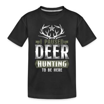 Buck Deer Hunting Hunter Vintage - T-shirt bio Premium Enfant - noir - Devant