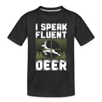 Buck Deer Hunting Hunter Vintage I - T-shirt bio Premium Enfant - noir - Devant