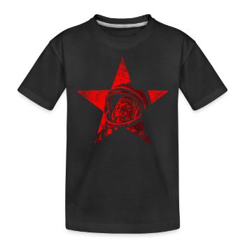 Yuri Gagarin - First man in space - Kids' Premium Organic T-Shirt - black - Front