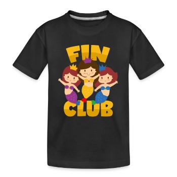 Sirènes Fin Club Pun Sirène sirène sirène - T-shirt bio Premium Enfant - noir - Devant