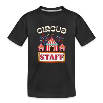Circus Staff Vintage Party Artist - Kids' Premium Organic T-Shirt - black - Front