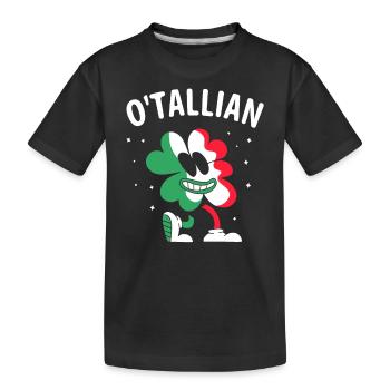O’tallian Irlandais Irlandais Saint-Patrick - T-shirt bio Premium Enfant - noir - Devant