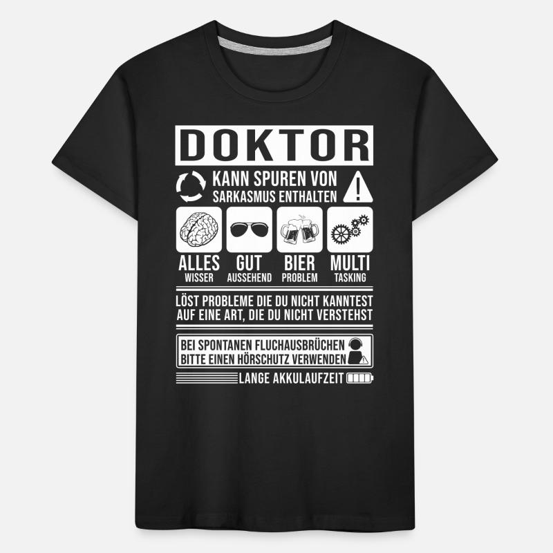 Doktor Spruch lustig Kinder Premium Bio T-Shirt