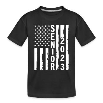 Senioren 2023 - Kinder Premium Bio T-Shirt - Schwarz - Vorne