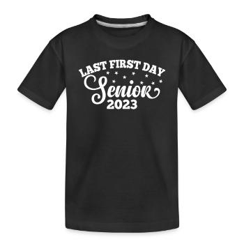 Dernier Premier Jour Senior 2023 - T-shirt bio Premium Enfant - noir - Devant