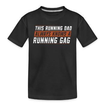 Running Dad Running Gag | | de vêtements de course - T-shirt bio Premium Enfant - noir - Devant