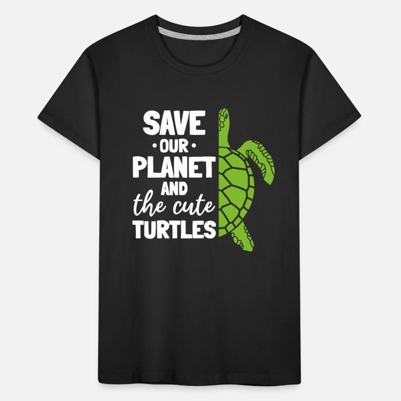 Turtle Environment: Save Our Planet and Kids' Premium Organic T-Shirt