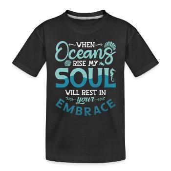 Apnéistes plongeurs Apnée Cadeau d’apnée - T-shirt bio Premium Enfant - noir - Devant