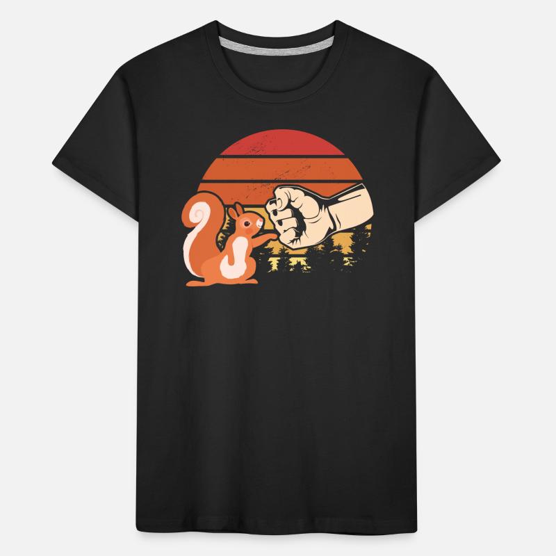 Eichhörnchen Fauststoß Eichhörnchen Liebhaber Kinder Premium Bio T-Shirt