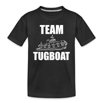 Tracteurs d’équipe - T-shirt bio Premium Enfant - noir - Devant